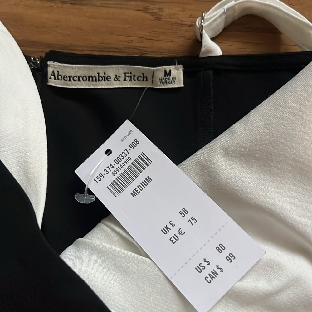 Abercrombie & Fitch Contrast Sweetheart Corset Mini Dress (M) FINAL SALE - Picture 5 of 5
